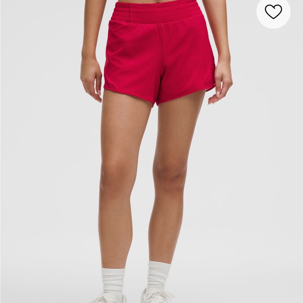 lululemon athletica Bright Red Athletic Shorts